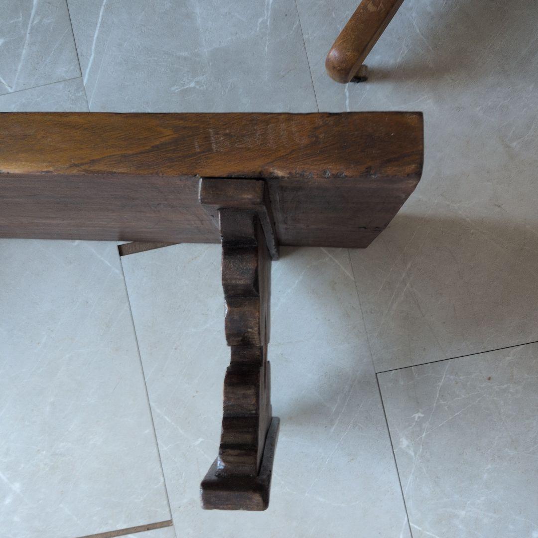 ブロカント古道具ビィンテージ重厚な経机 天板厚 5センチ ブロカント古道具ビィンテージ重厚な経机 天板厚 5センチ