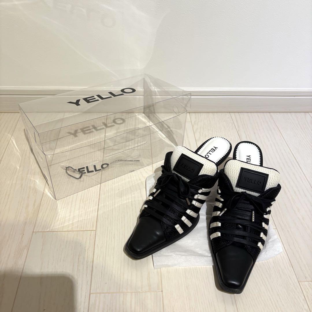 YELLO MONOCHROME SNEAKER MULES