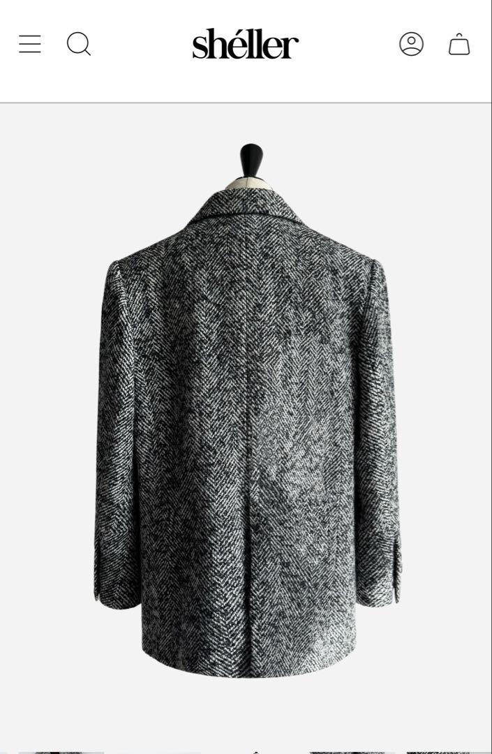 brillant herringbone jacket coat – shéller / シェリエ