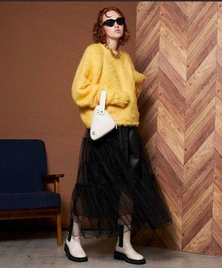 新品未使用 MAISONSPECIAL フラッフィークルーネックニット