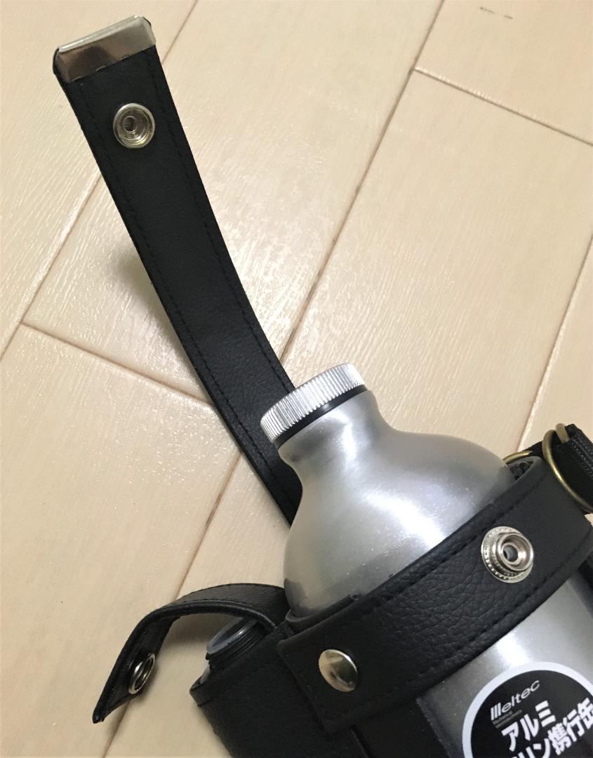 高級品市場 ◇ガソリン携行缶1Lとホルダーセット◇黒色【ノズルケース付き アクセサリー