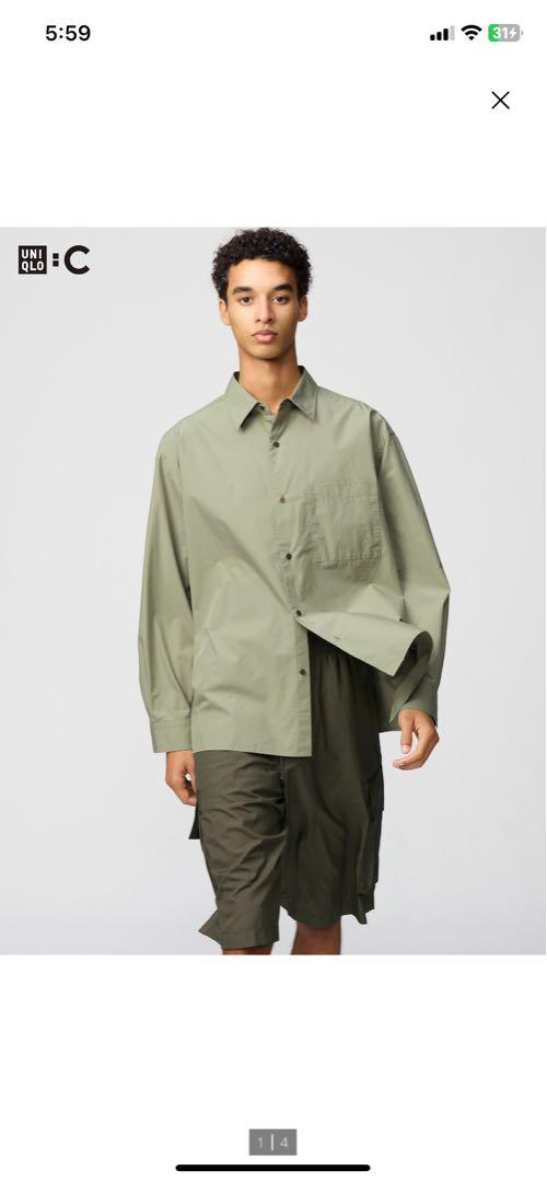 UNIQLO C ブロードオーバーサイズシャツ
