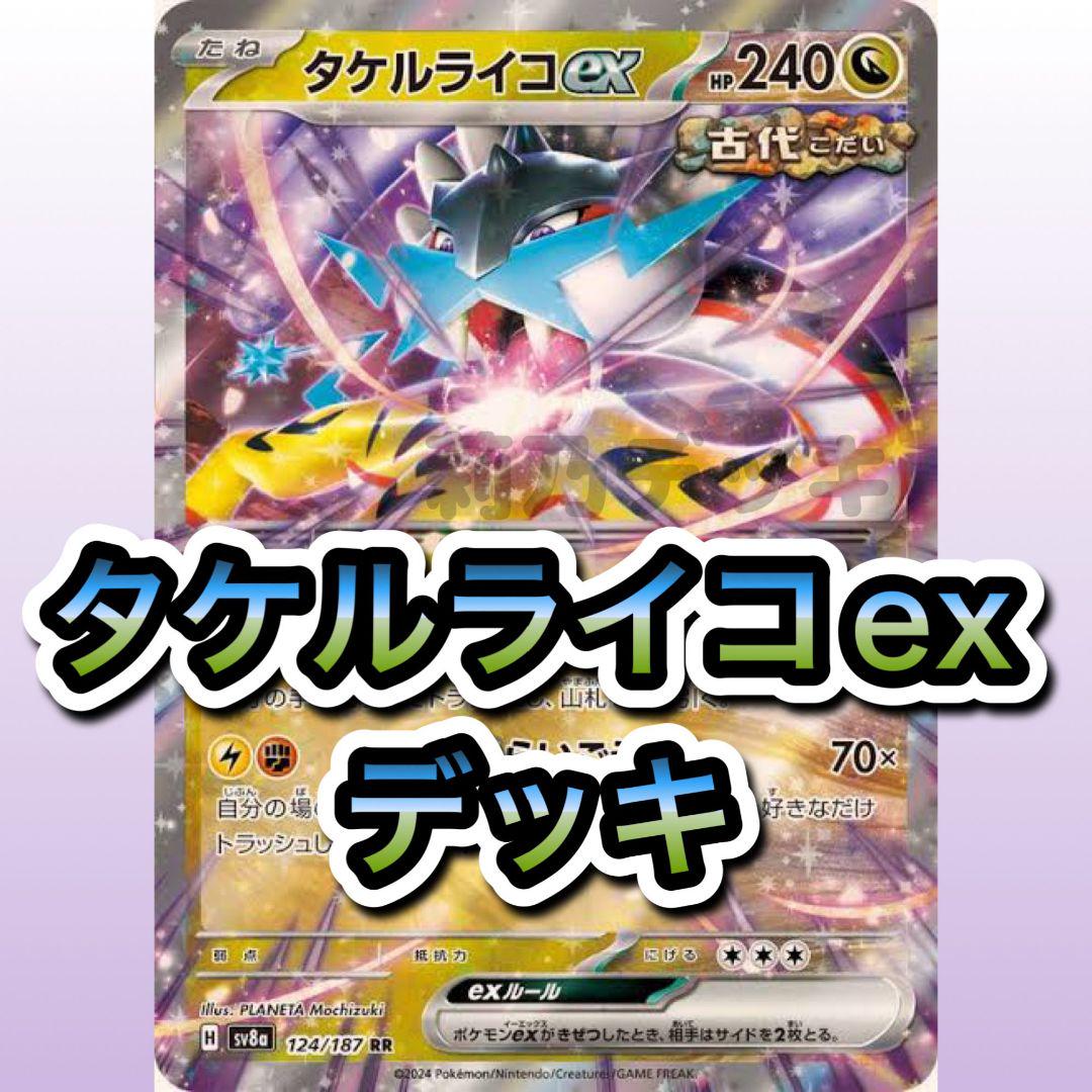 即日発送 タケルライコexデッキ 構築済みデッキ ポケモンカード