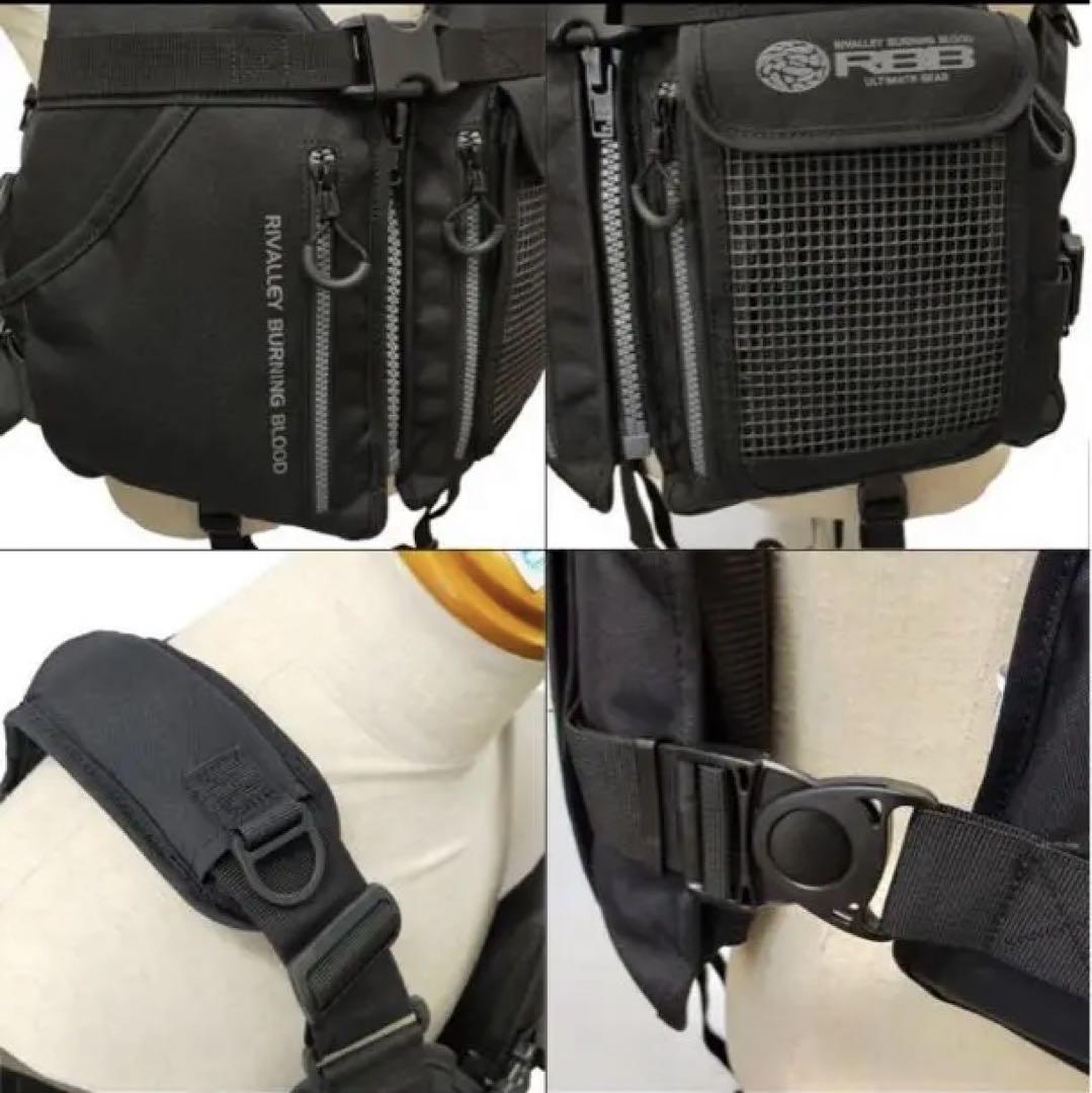 RBBロックショアショートベスト　BLK/BLK