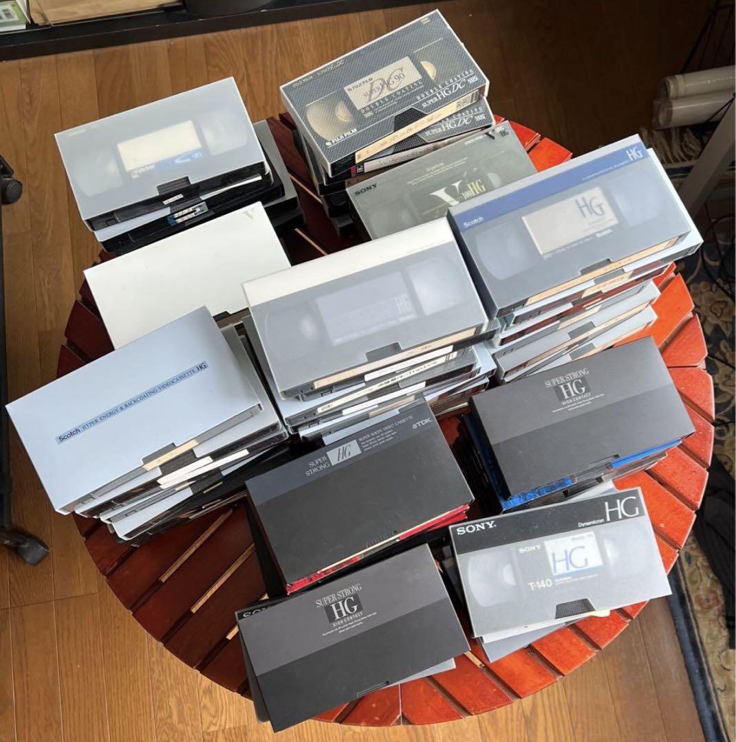 中古VHSビデオテープHG　55本セット　消去済み上書き用