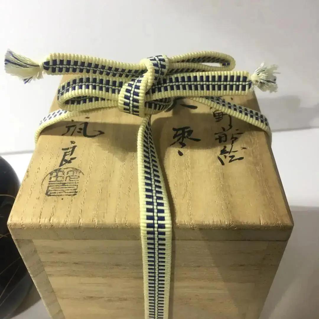 大棗　なつめ　棗　武蔵野蒔絵　筑良　共箱　漆器　茶道具