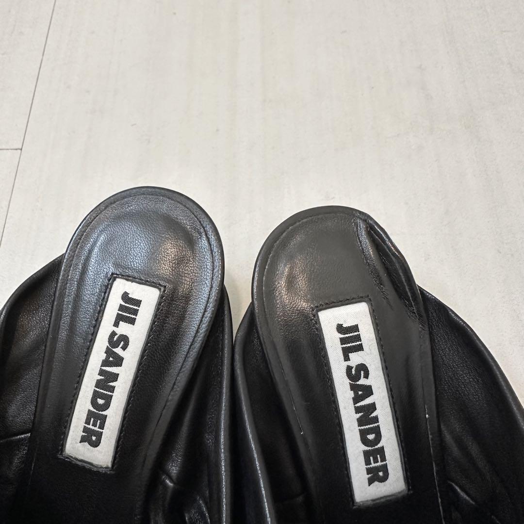 JIL SANDER ジルサンダー サンダル 黒 ミュール ドゥロワー 靴