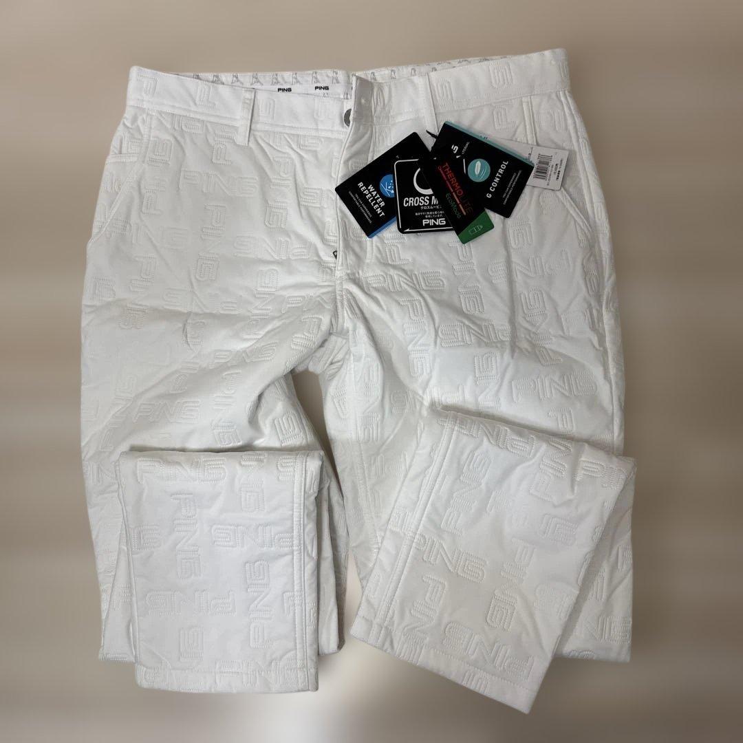 PING 秋冬用裏起毛ホワイトパンツXL LL PING