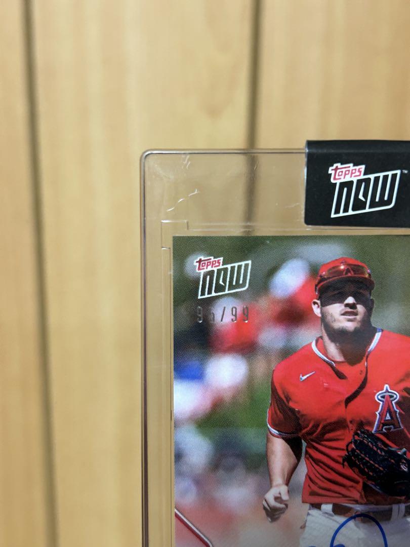 Mike Trout 直筆サイン　マイクトラウト auto /99 topps 2020 Topps Now Mike Trout Autographs Auto #215A (xx/99) PSA
