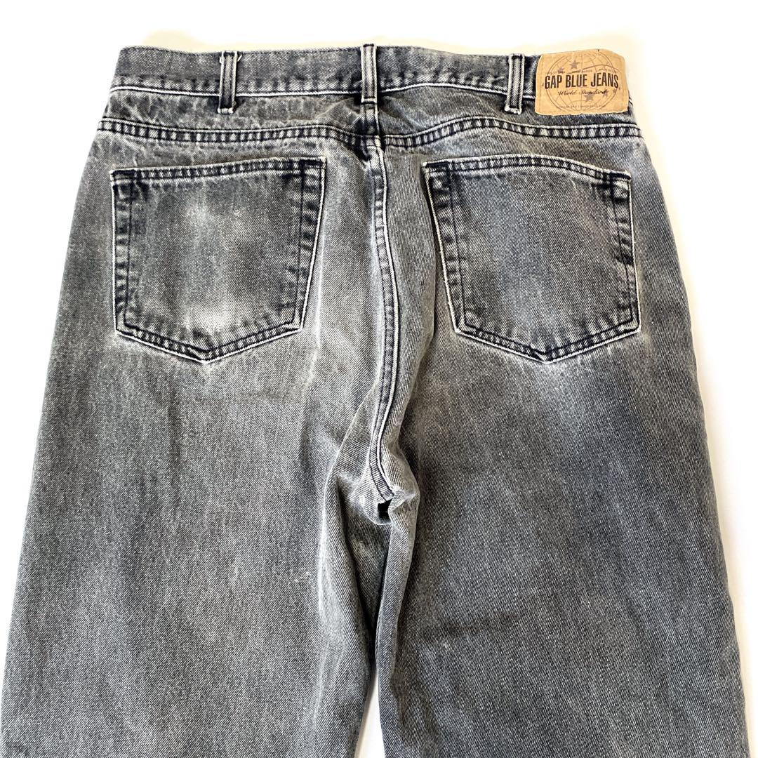 当日発送フォロー割　00’s OLD GAP ブラックデニム　W35 y2k