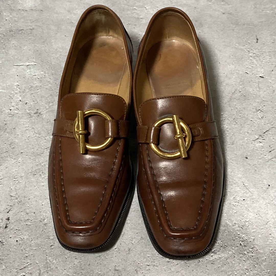 エルメス HERMES (36.5) 革靴 シェーヌダンクル レザーローファー