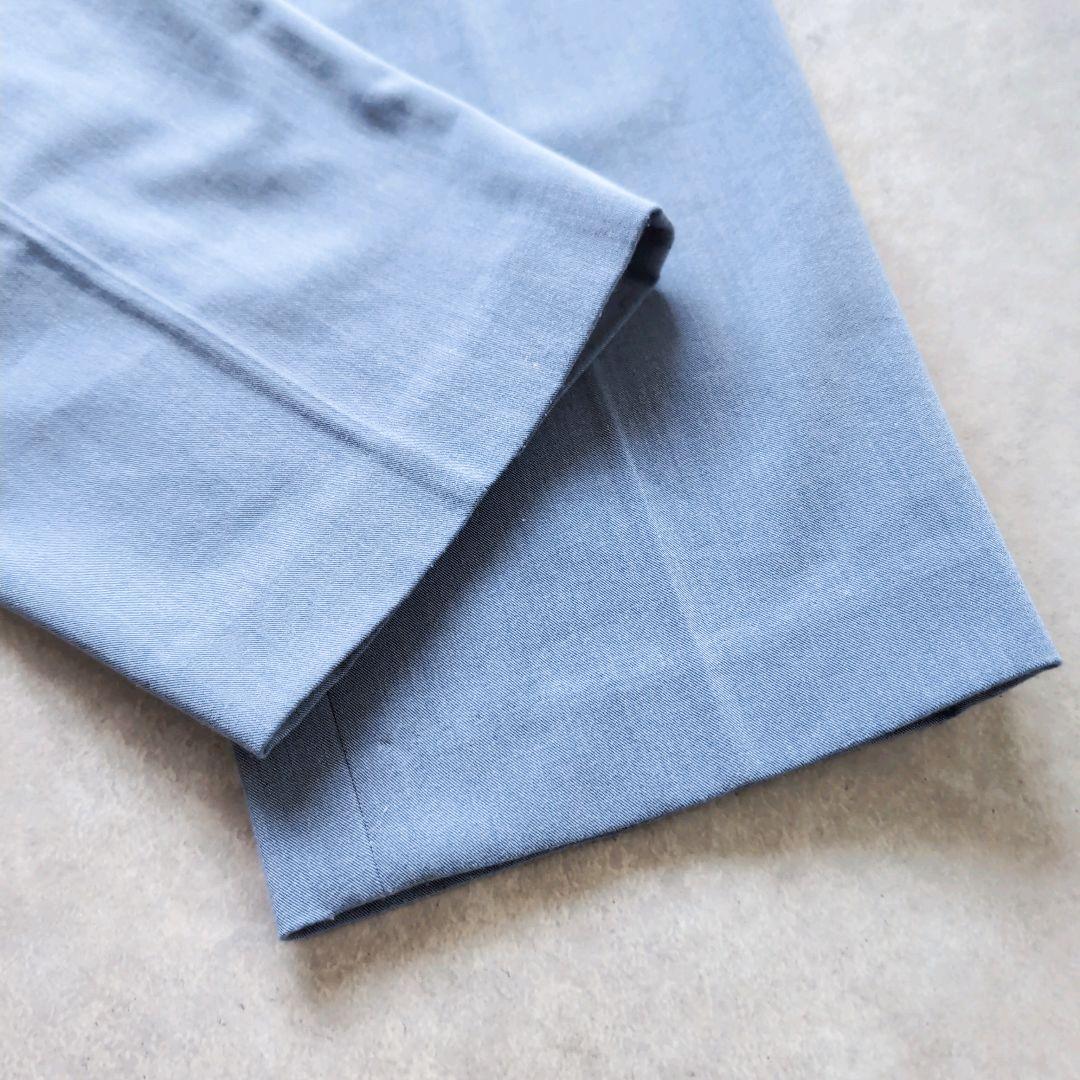 美品✨ ミズイロインド 2023 センタープレス スラックス ブルー サイズ2