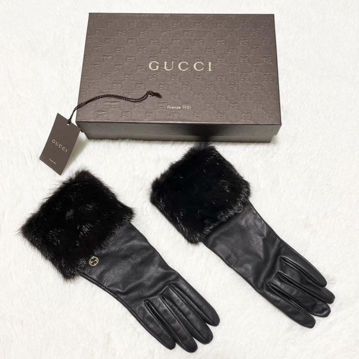 大人気新作 Gucci レザーグローブ Gg柄 小物 メンズ ブラック 手袋 Revista Universuljuridic Ro