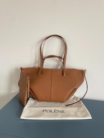 POLÈNE Cyme キャメル テクスチャード 大きいサイズPOLLEN