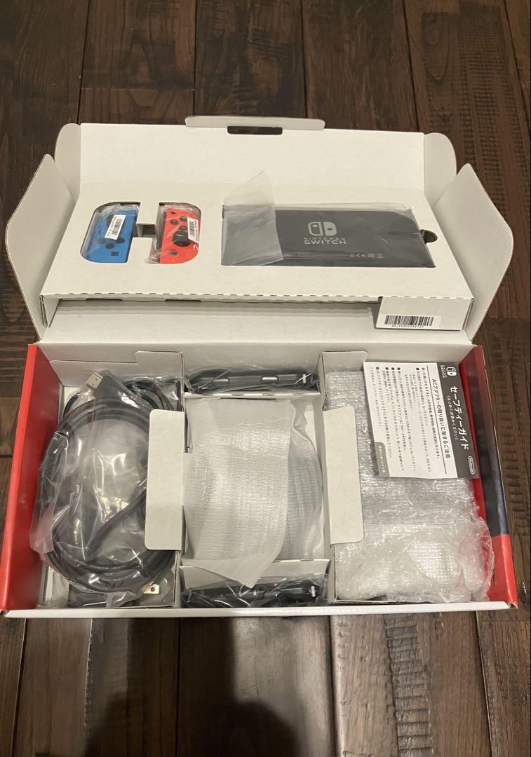 超安い Switch本体 マリオカート 6点セット 純正ハンドル等 ネオン 中古 Nintendo Switch