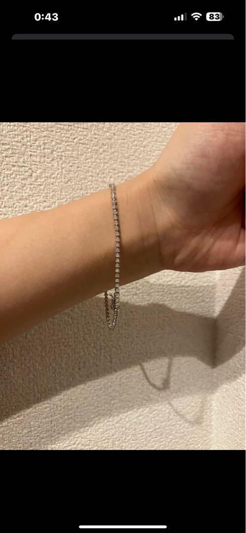 K14 1.00ct テニスブレスレット