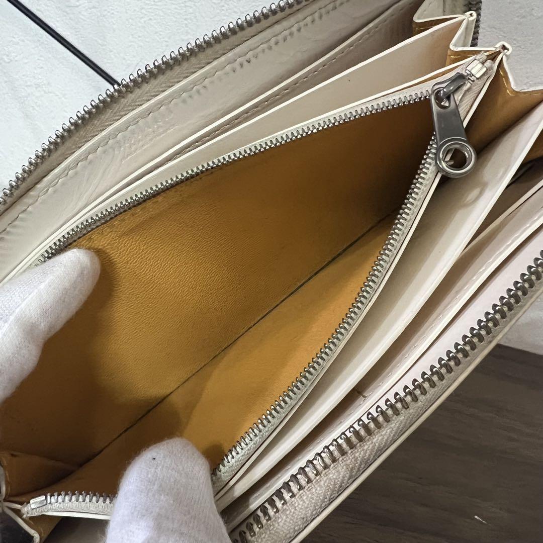 萬*ロ様 GOYARD ホワイトレザー型押し長財布