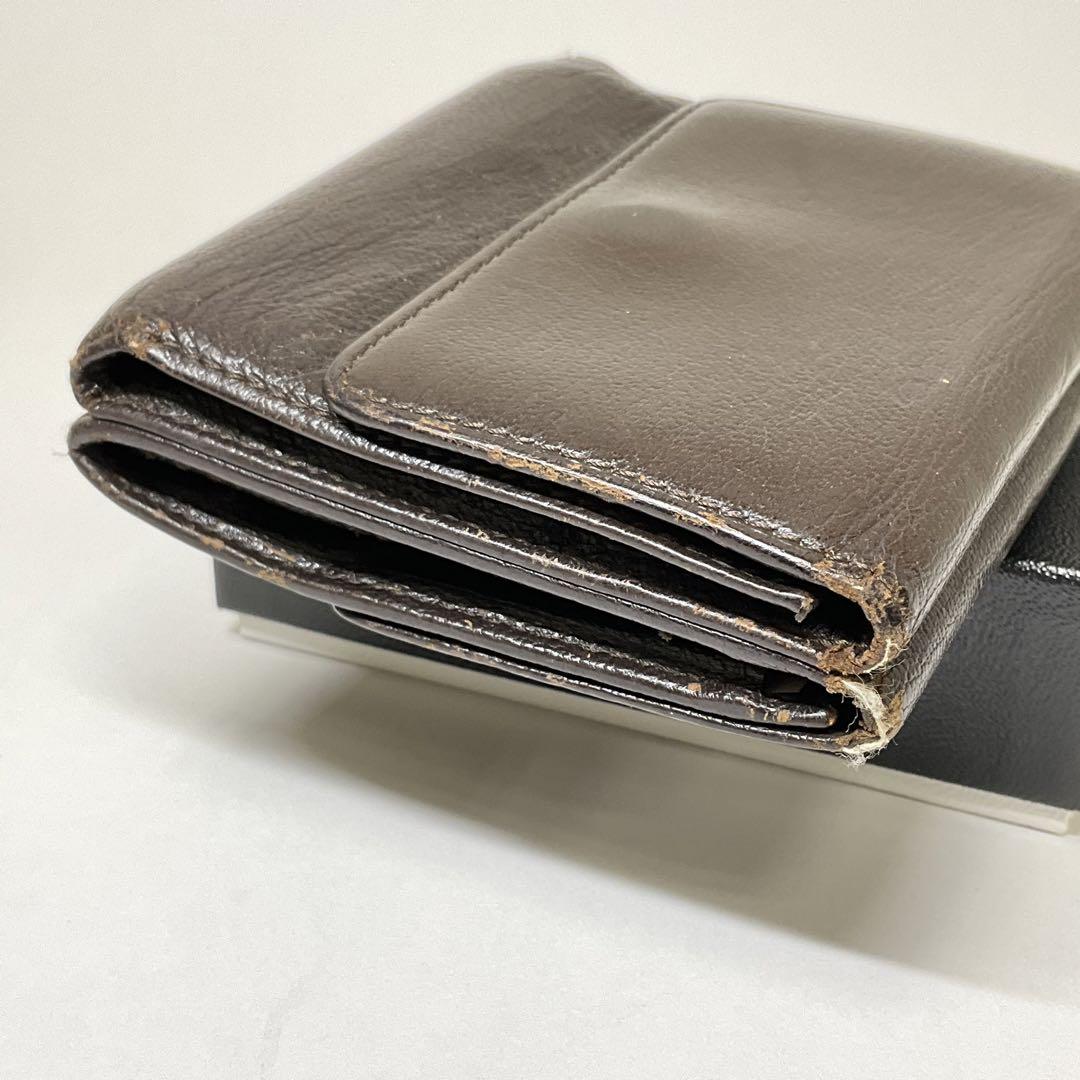正規品　シャネル　レザー　折り財布　Wホック　ココマーク