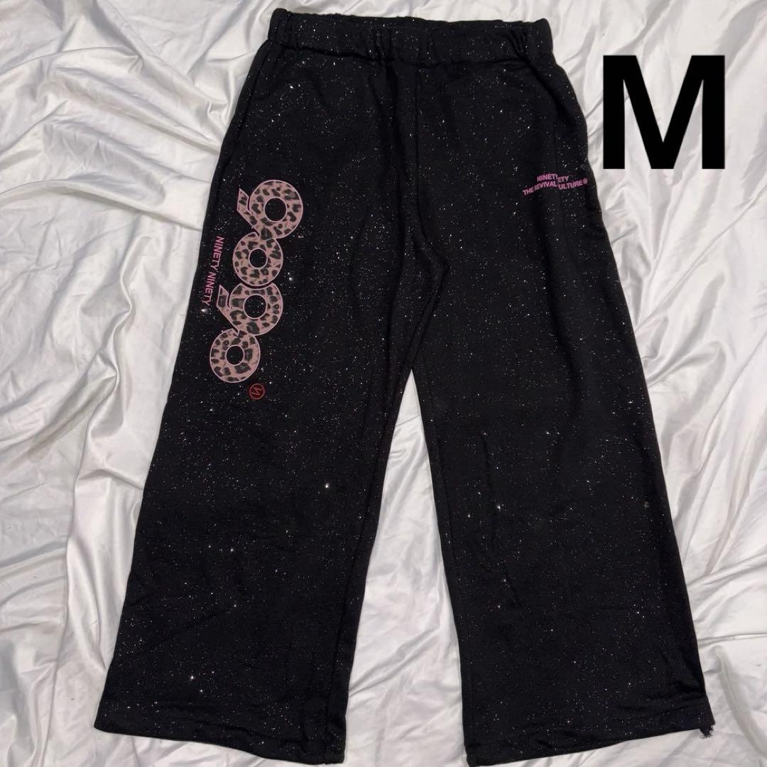 9090 girl OG Logo Glitter Sweatpants M