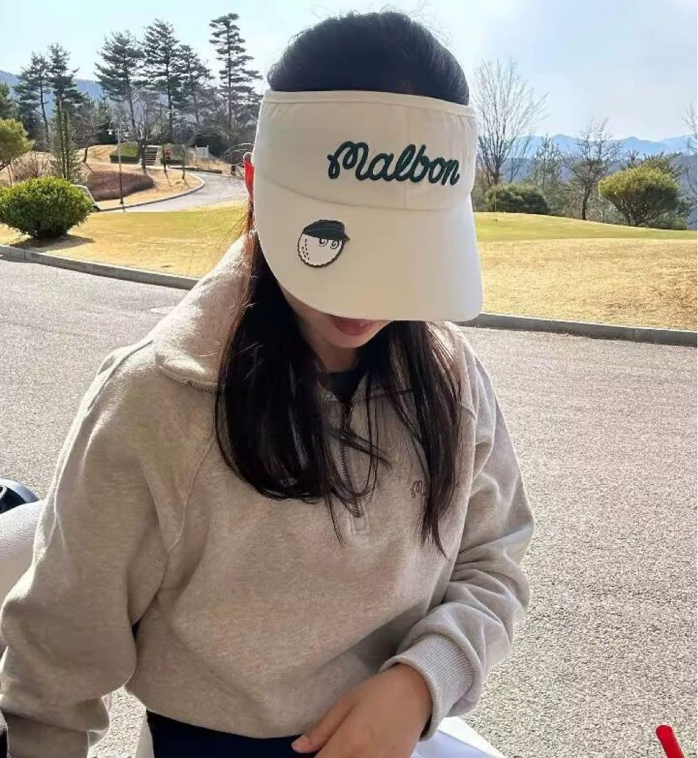 マルボン ゴルフ サンバイザー マグネットマーカー付き 男女兼用