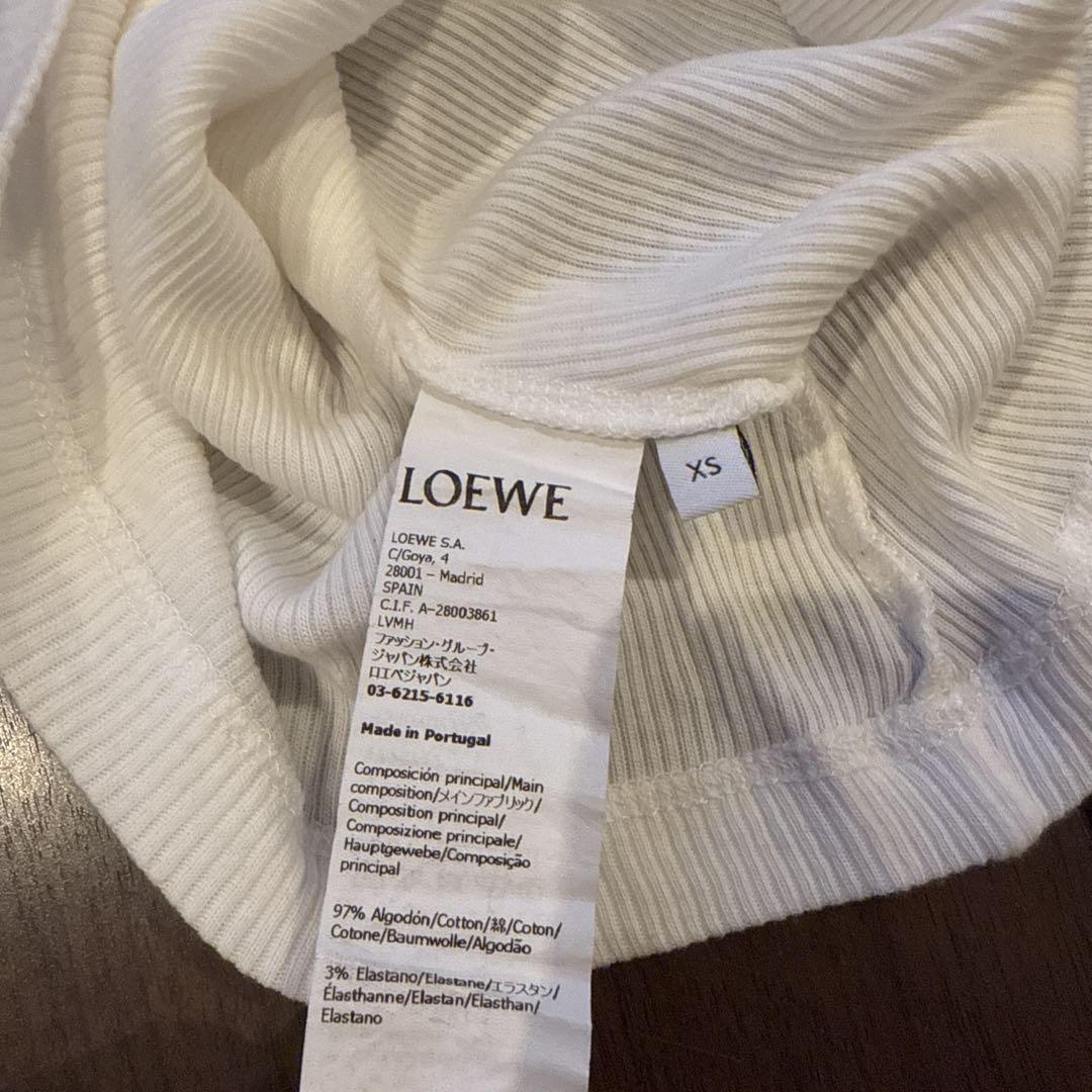 【正規品】LOEWE リブ編み タンクトップ M ホワイト 2025年最新】LOEWE カラー：ホワイト系 タンクトップの人気