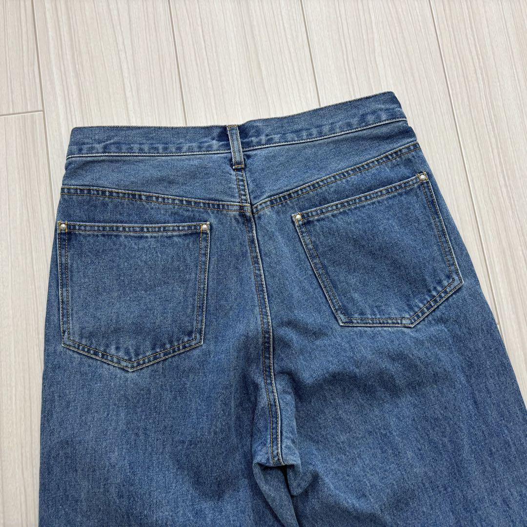 極美品】LOISIR デニムパンツ インディゴブルー 38 レディース