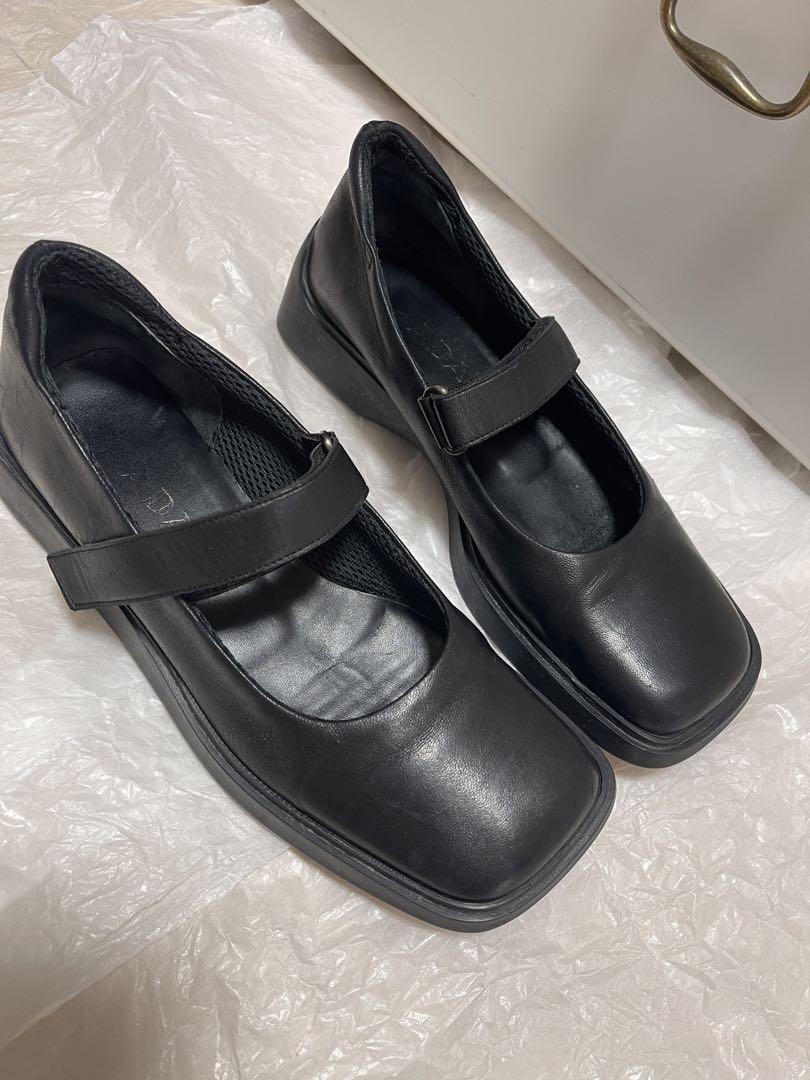 Pradaパンプス　ブラック Prada レザーパンプス | ブラック | FARFETCH JP