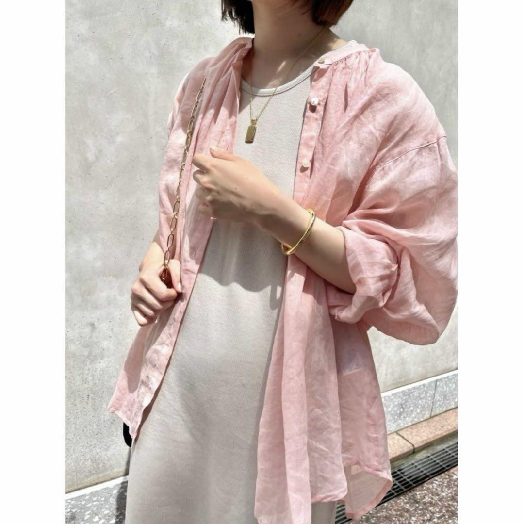 SLOBE IENA即完売リネンシャツ　pink 極美品！スローブイエナSLOBE iena リネン シャツ 23SS - メルカリ