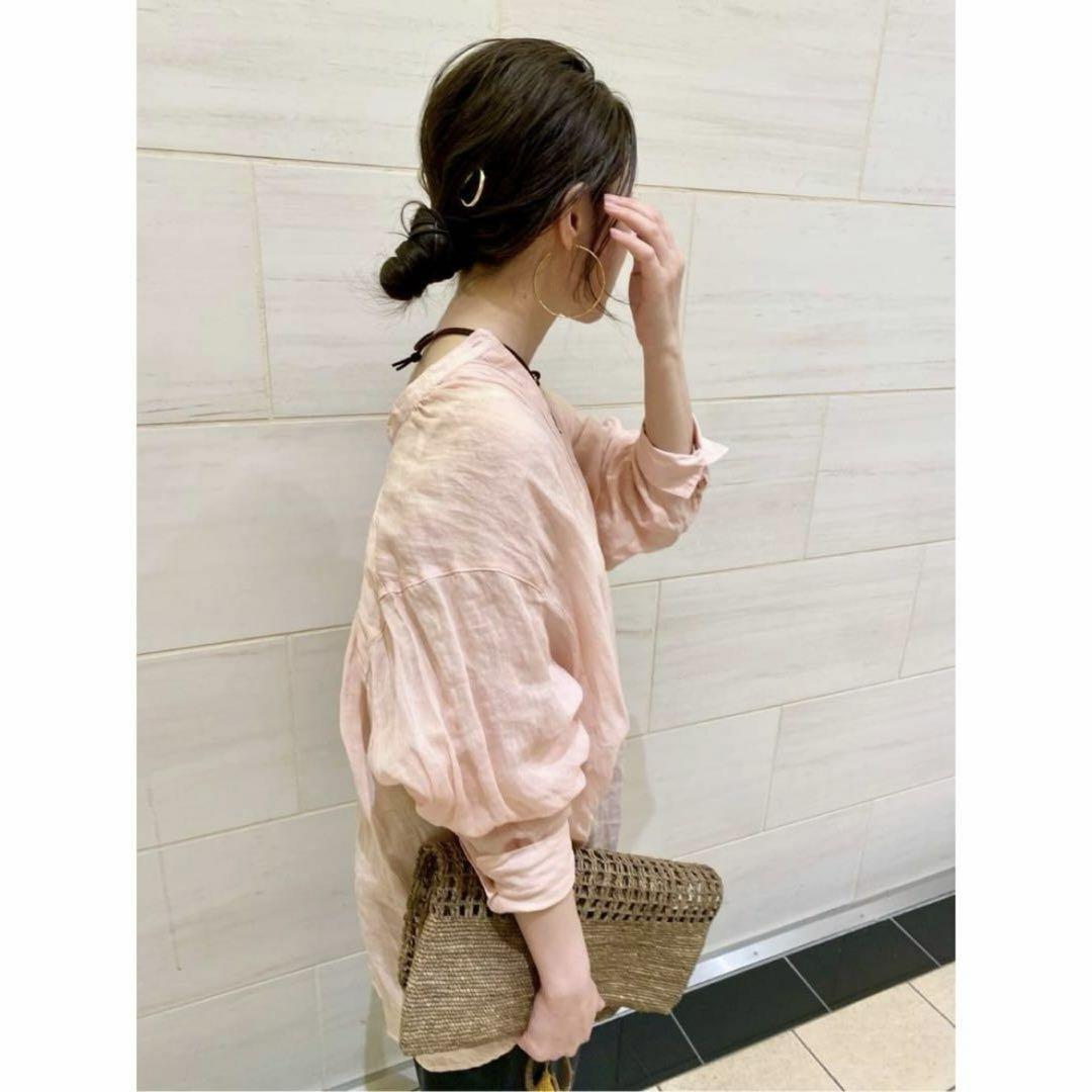 即完売 入手困難 SLOBE IENA ラミーギャザーシャツ ピンク