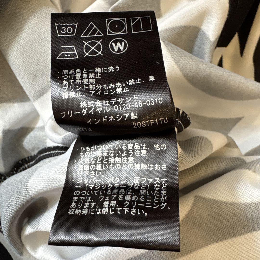美品 DESCENTE デサント ポロシャツ XO XXLサイズ ロゴ 総柄