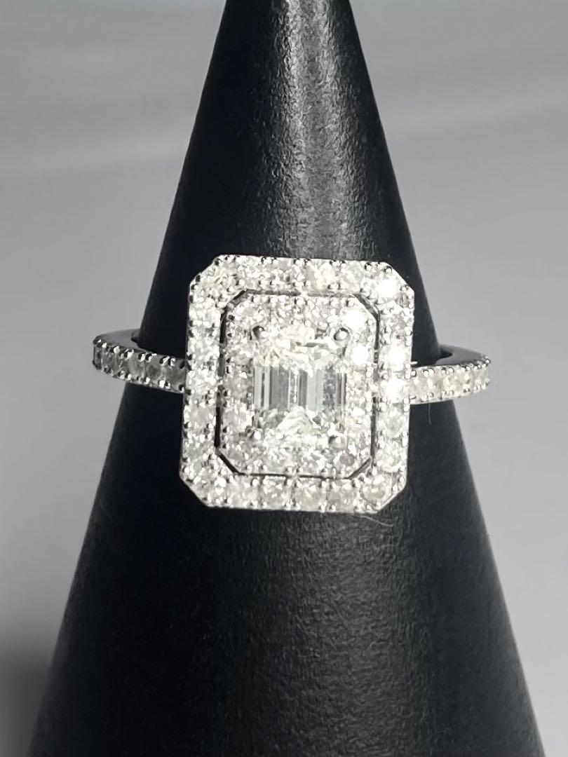 ふーちゃんK18WG 天然ダイヤモンドリング ０．６５ct（０．６０ct）