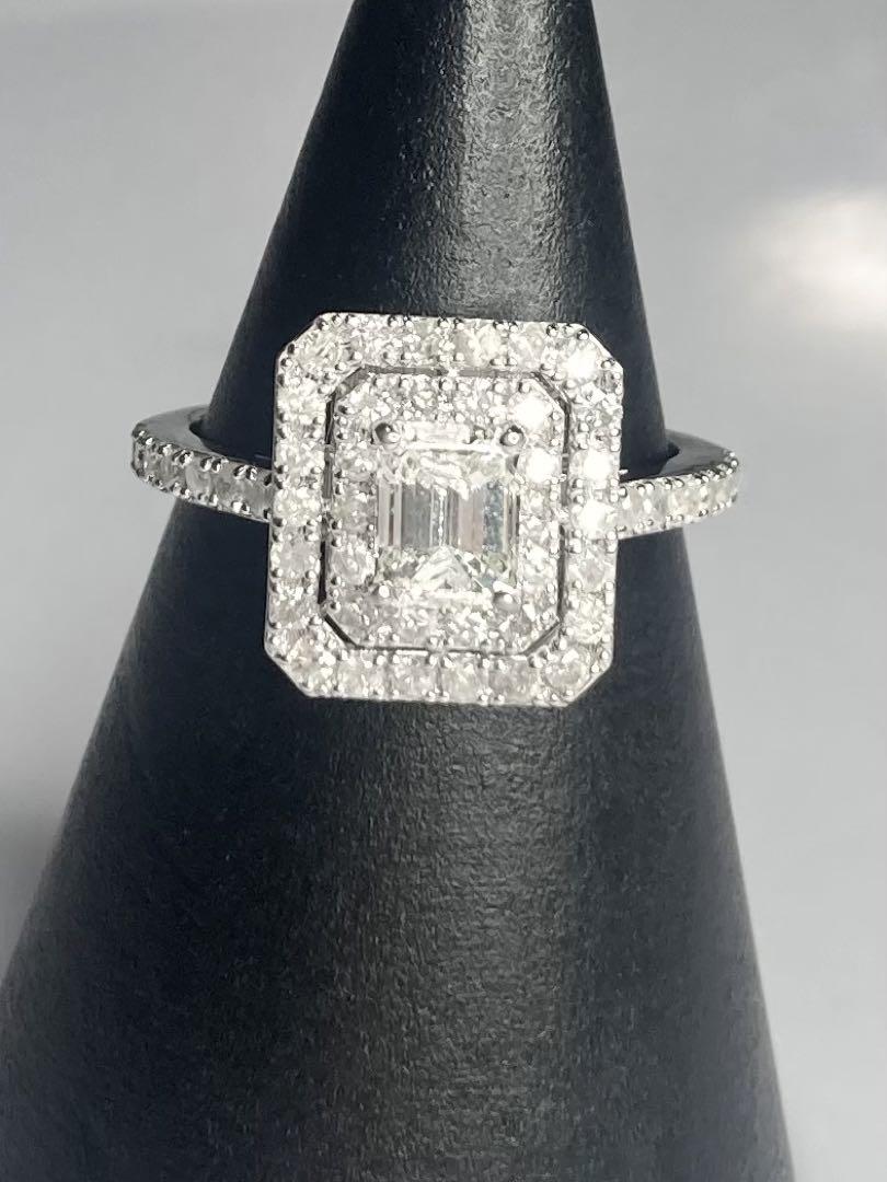 ふーちゃんK18WG 天然ダイヤモンドリング ０．６５ct（０．６０ct）
