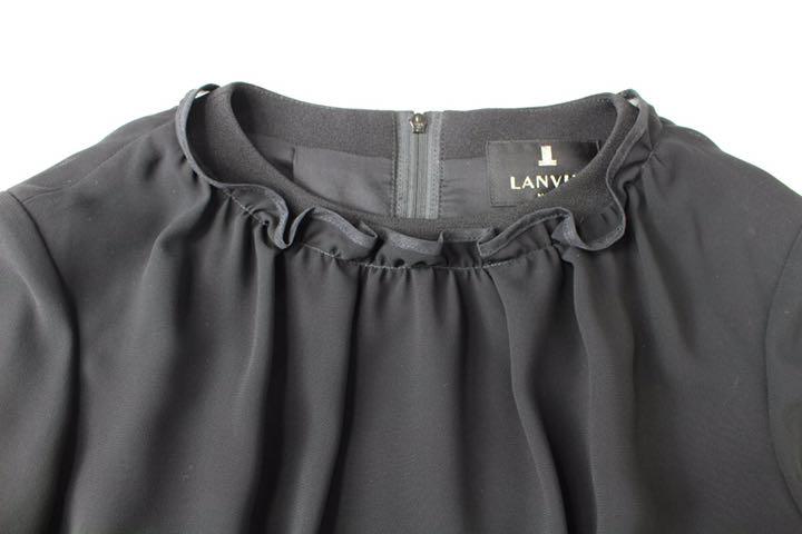 新品 ランバン 9号 喪服 ブラックフォーマル スーツ ブラウス