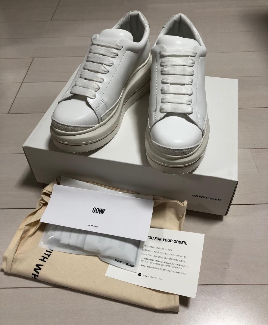 新品 SISE × GO WITH WHITE. コラボ ヒール スニーカー
