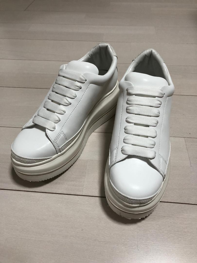 新品 SISE × GO WITH WHITE. コラボ ヒール スニーカー