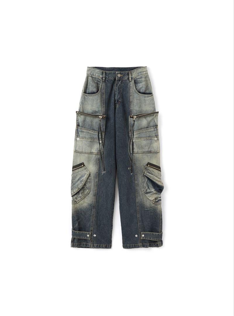 完売品 DNSR twoface multi cargo denim pants DNSR】twoface multi cargo denim pants | OUR BRAND,DNSR