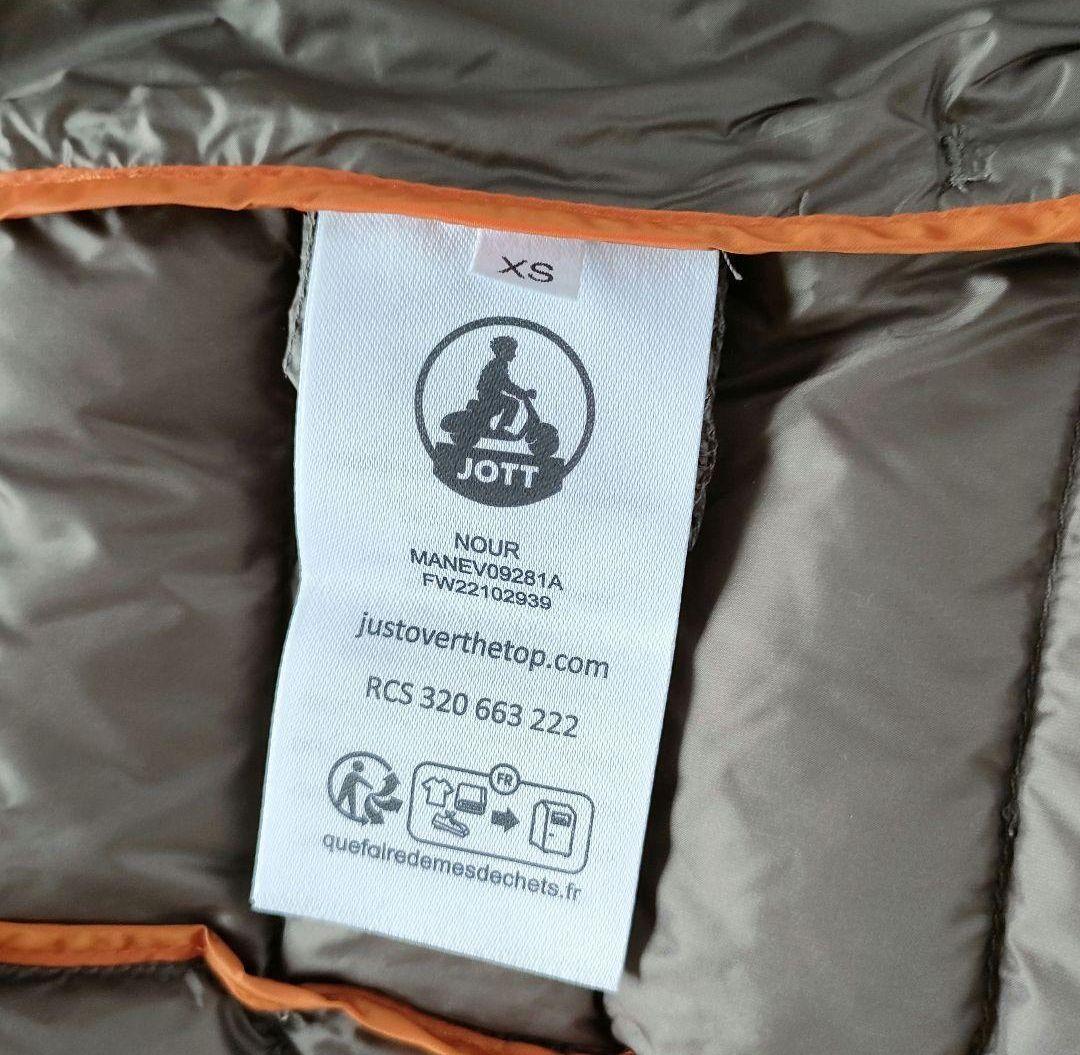 【新品未使用】JOTT・ジョット ワッペン フード付 ライトダウンコート(XS)