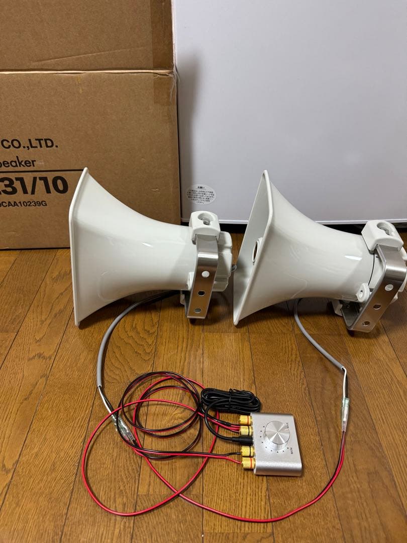 街宣車 ユニペックス Bluetoothアンプ 拡声器2個 BRIGHTFACE_UK