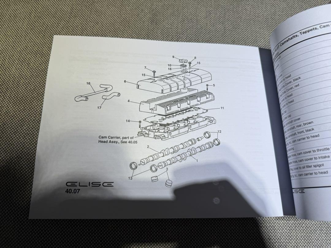 エリーゼ S2 2001-2004 メンテナンスブック配線図 整備書 セット