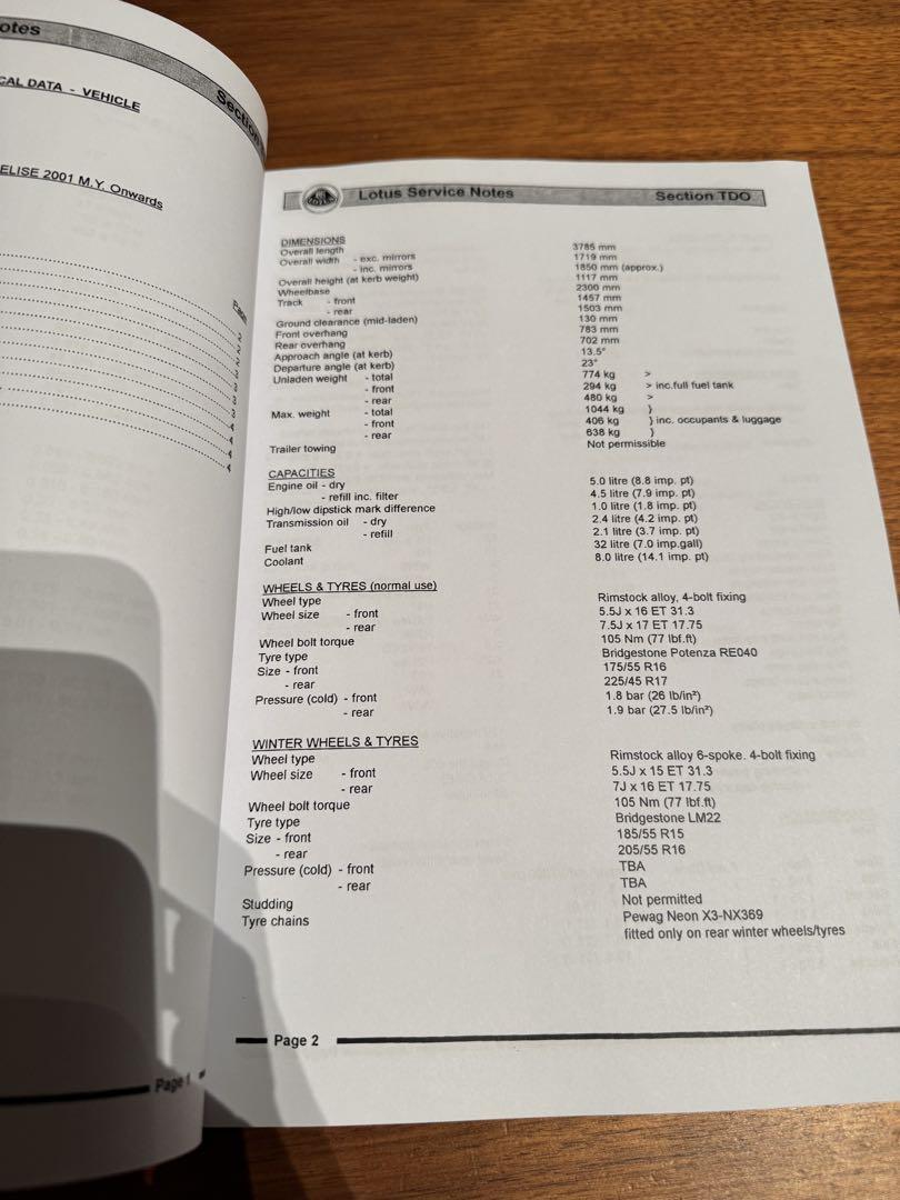 エリーゼ S2 2001-2004 メンテナンスブック配線図 整備書 セット