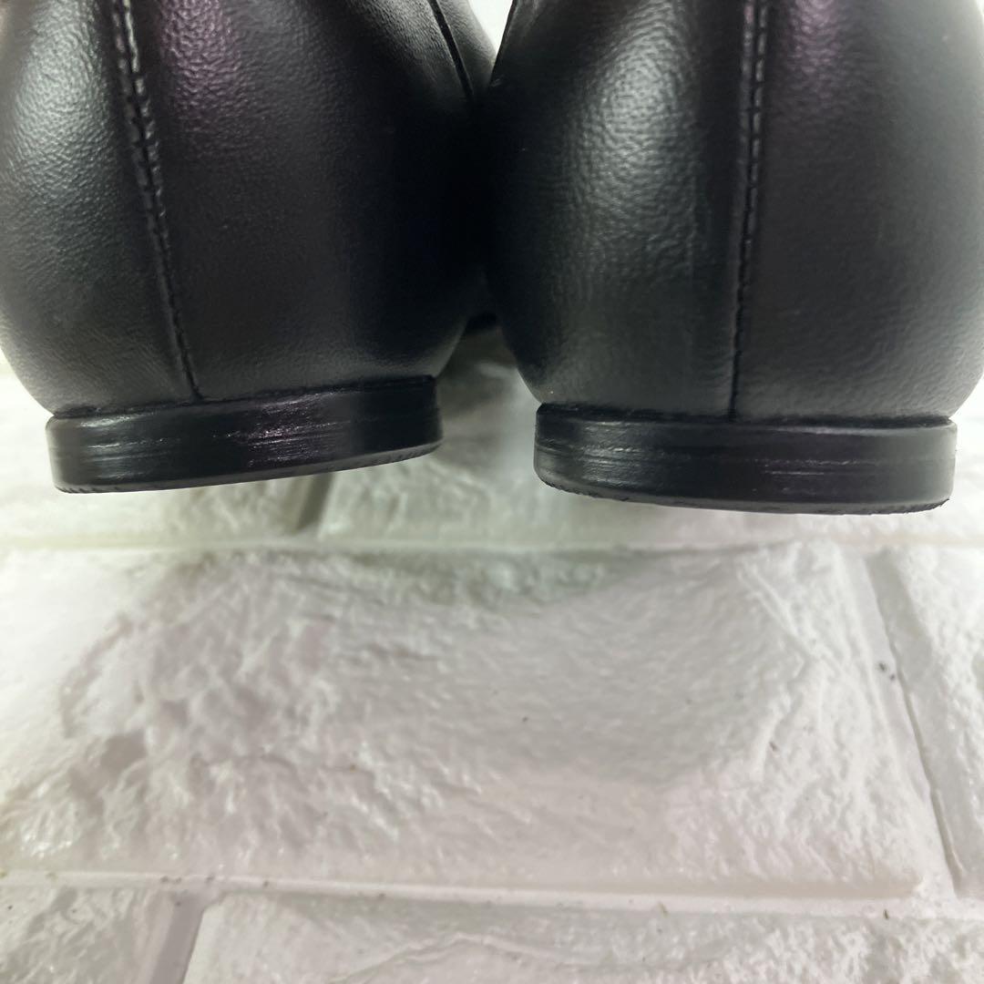 【美品】DIANA ダイアナ　フラットシューズ　23.0㎝2E レザー　ブラック