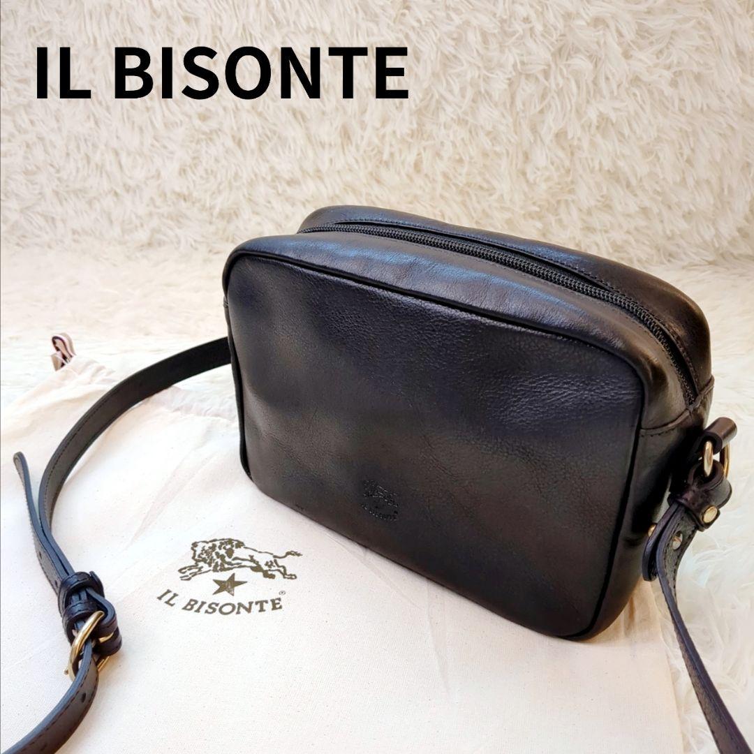 イルビゾンテ スクエアショルダーバッグ IL BISONTE ポシェット 未使用級✨️イルビゾンテ ショルダーバッグ ポシェット