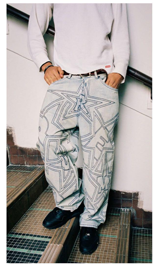 Supreme Stars Topstitch Baggy Jean Dirty - メルカリ