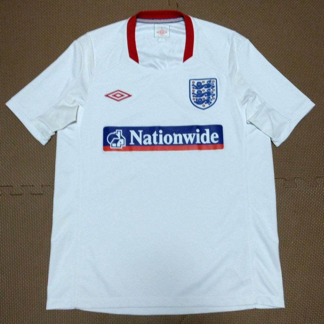 イングランド代表　ユニホームTシャツ　ゲームTシャツ　アンブロ アンブロ 2010 イングランド代表 ユニフォーム ゲームシャツ XL