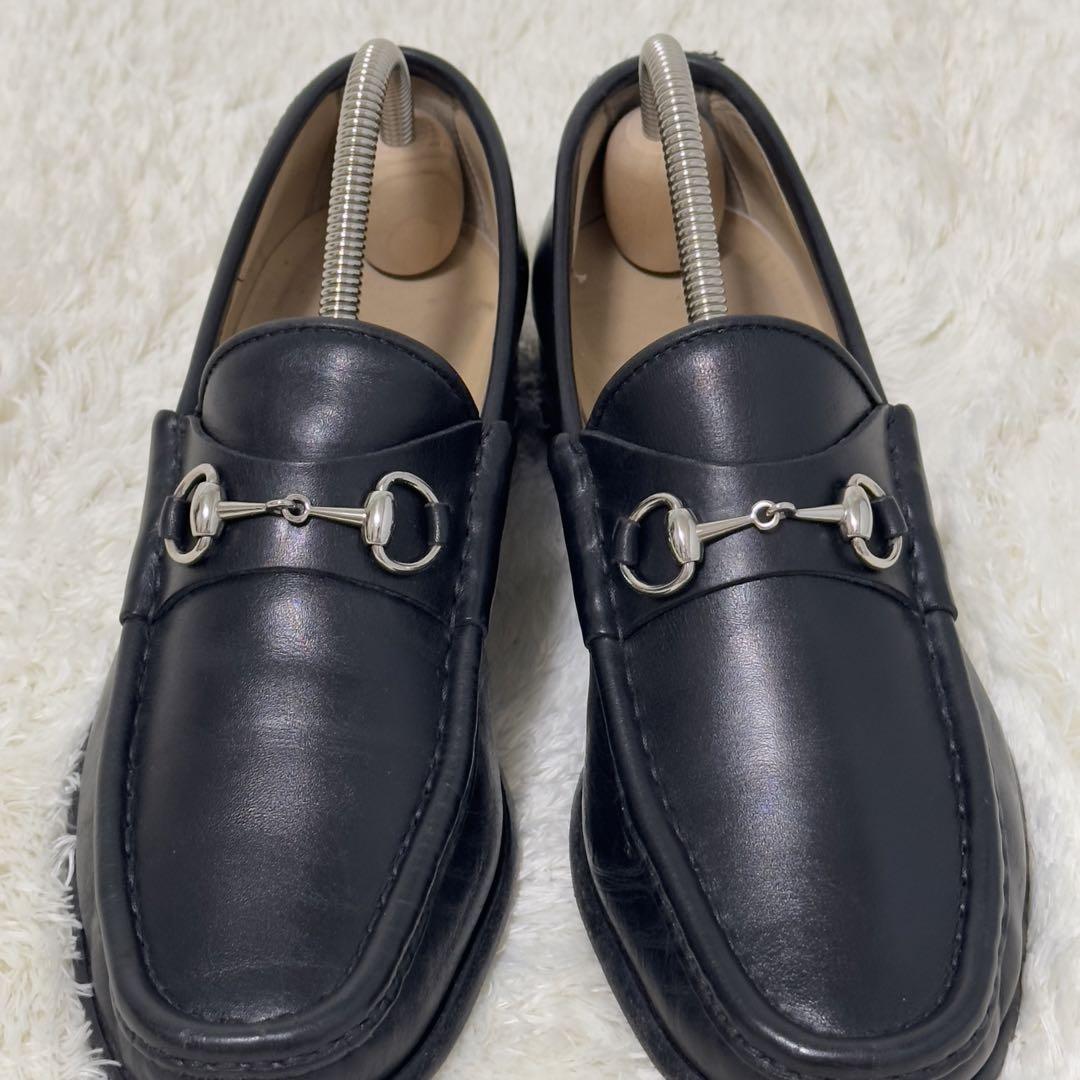 美品♡GUCCI グッチ(37)ホースビット ローファー シルバー 24cm相当