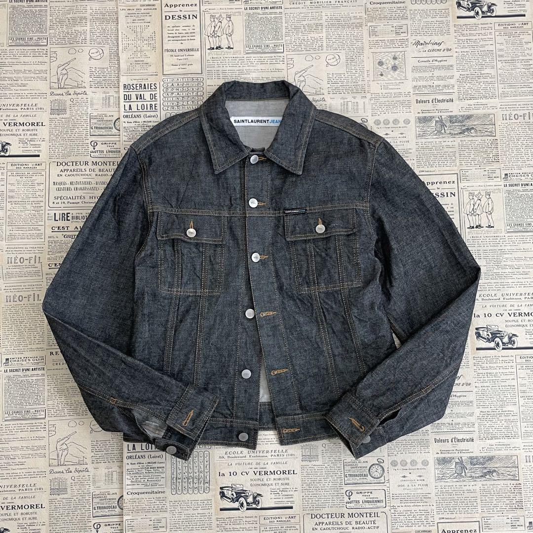 vintage SAINT LAURENT JEANS denim Black
