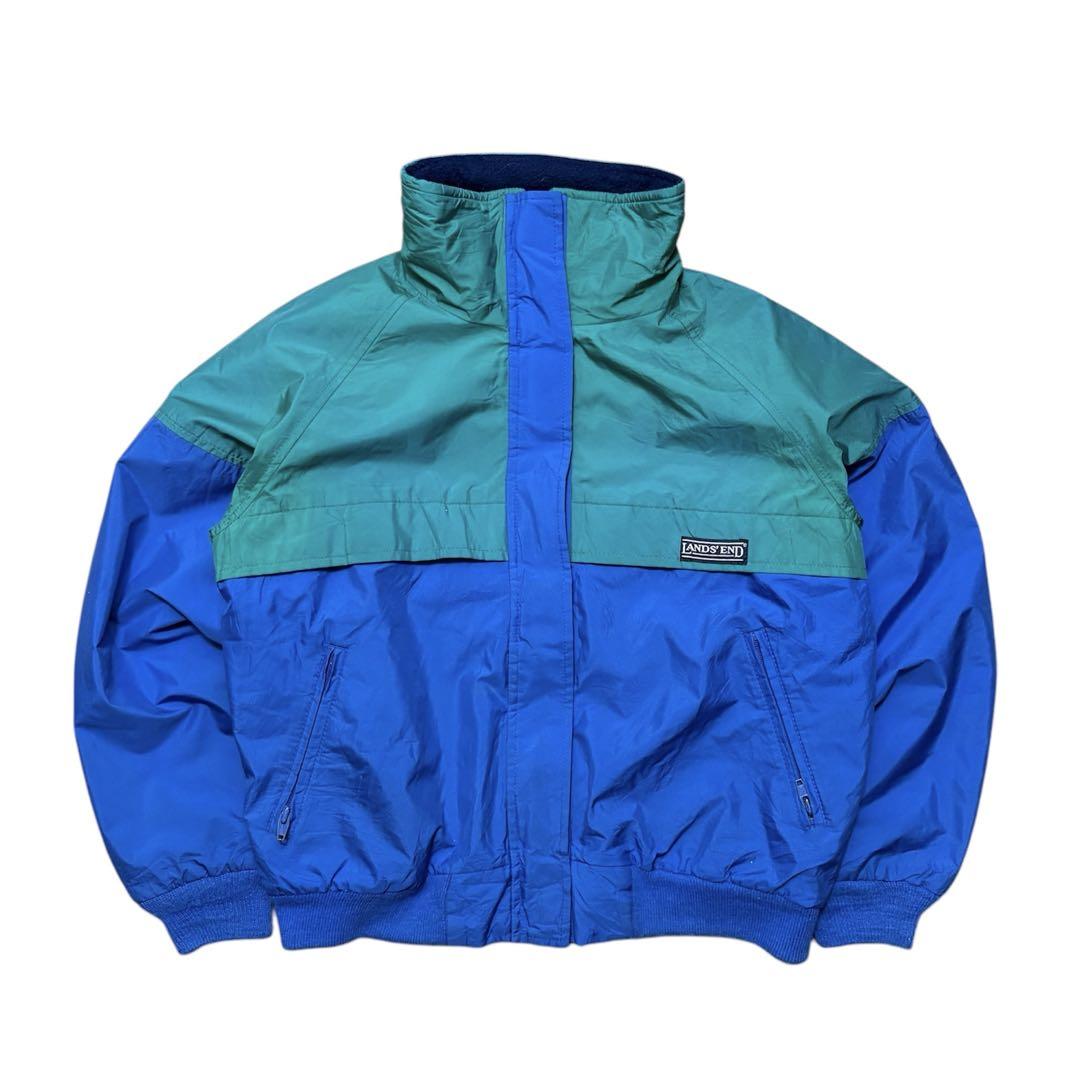 90s lands\'end warm up jacket gore-tex