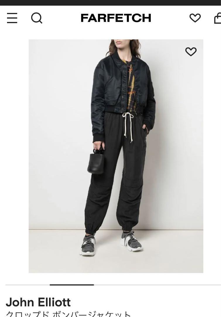 JOHN ELLIOTT  MA-1黒色ブルゾン