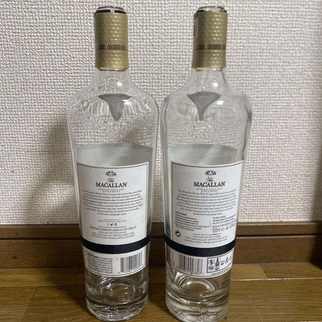 マッカラン25年空瓶 空瓶、未洗浄】マッカラン 25年 シングルモルトウイスキー 750ml