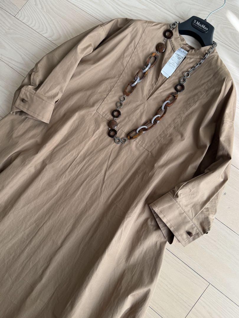 定番のお歳暮 MaxMara ピュアコットン ポプリンドレス ワンピース